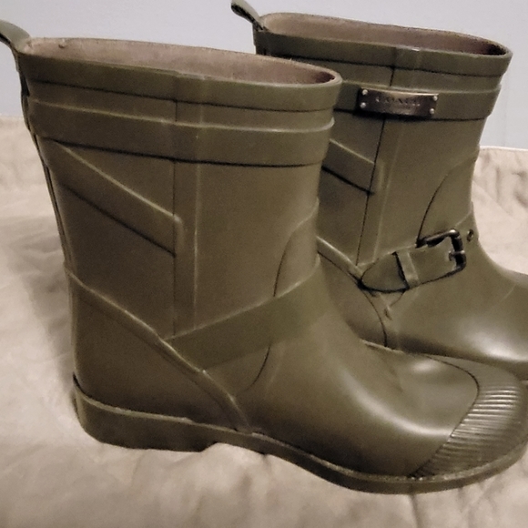 Coach Shoes | Coach Rain Boots | Color: Green | Size: 8 | Pm-08587839's Closet